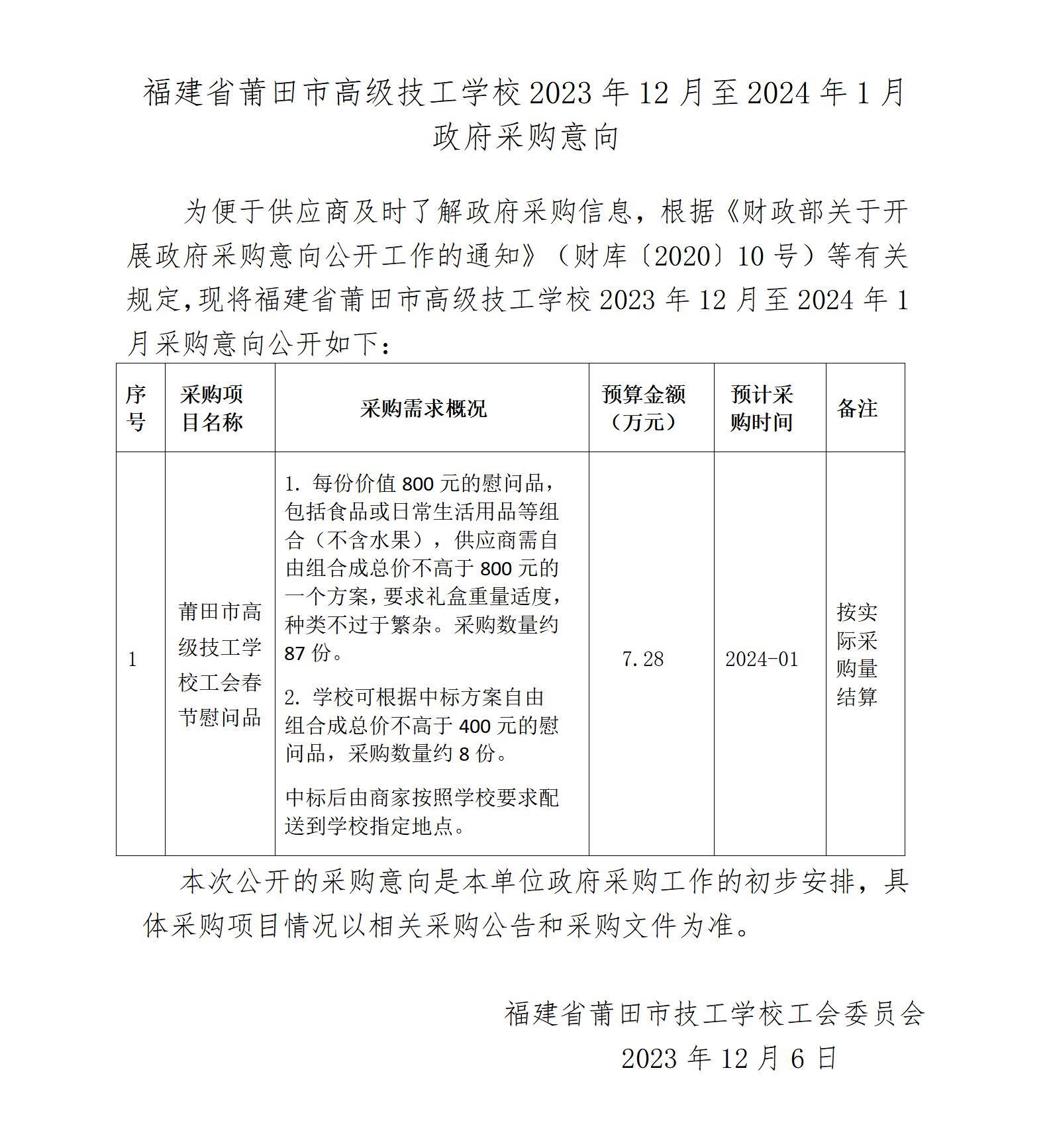 福建省藏经阁已满17岁安全入口2023年12月至2024年1月政府采购意向
